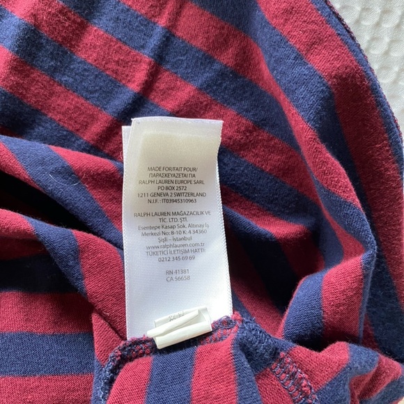 Polo by Ralph Lauren Men's Red and Blue Striped Shirt XL - Picture 9 of 9